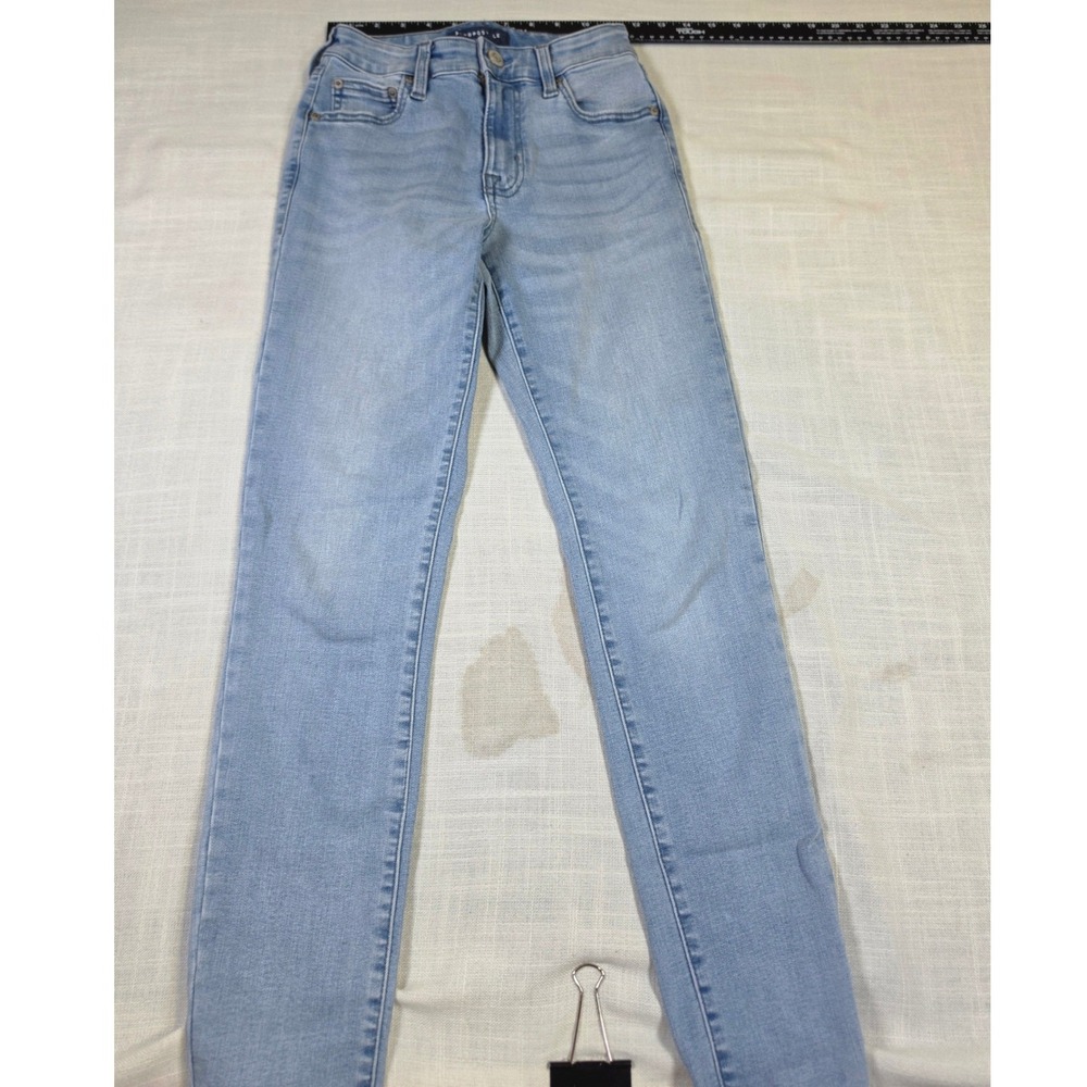 Aeropostale High Rise Jegging Light Wash Blue Denim Y2K Jeans Slim Fit 1657